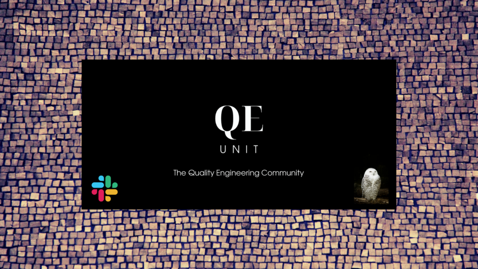 There is now a space to talk about Quality Engineering