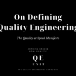 QE Unit Official Release: On Defining Quality Engineering